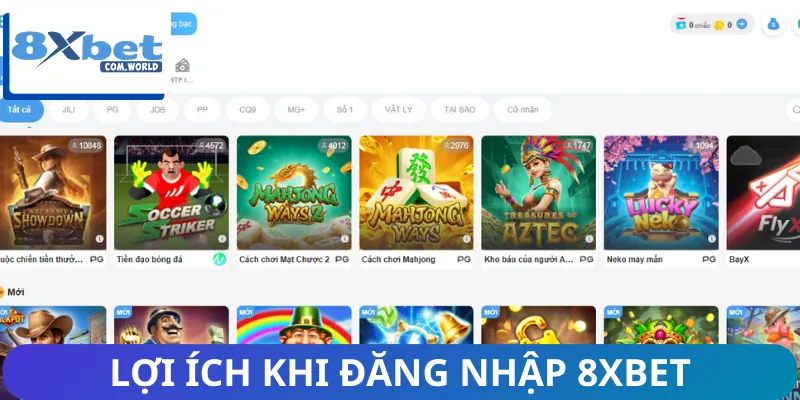 Lợi ích nhận được khi đăng nhập 8XBET mỗi ngày